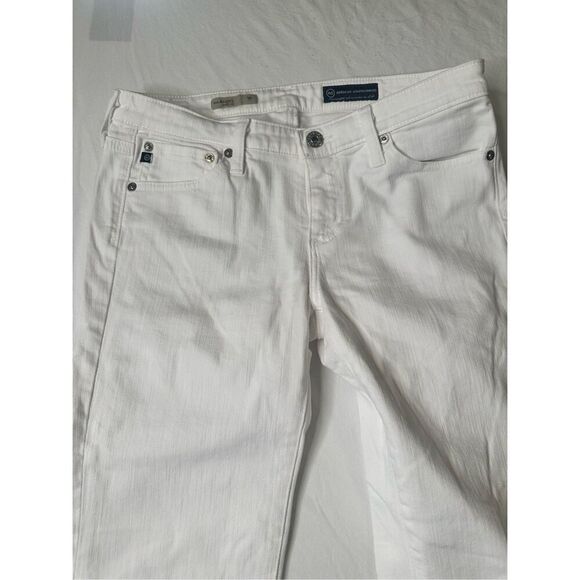 AG Adriano Goldschmied Women’s The Angel Bootcut White Jeans, size 28R - Picture 3 of 10